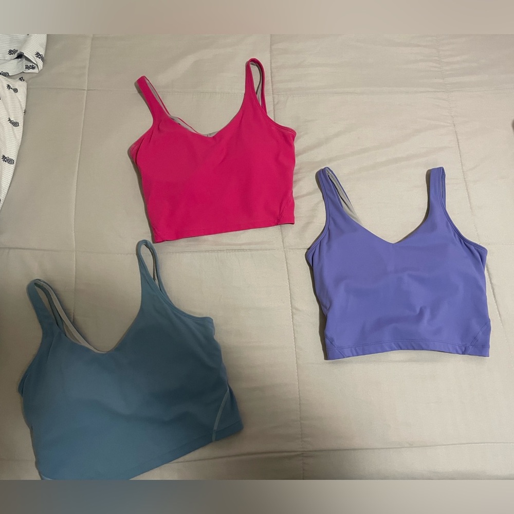 Set of three athletic tops